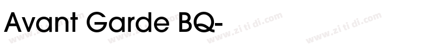 Avant Garde BQ字体转换